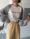 LINENNE－ mohair bolero cardigan (2color)