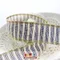 W400 鐵絲雙色條紋金直線緞帶 38mm (W400 2-colored Stripe Ribbon 38mm )