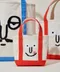 nounou누누－Nunu's Face Tote Bag：橙色拼接包（X-Small）