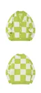 【23SS】 Fallett 棋盤格造型針織外套 (綠)