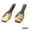 LINDY Premium Gold HDMI 2.0 鋅合金24K鍍金連接線 0.5m 37850
