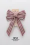 棉麻風情蝴蝶結 (K1352/Cotton and Linen Style Butterfly Bow) ｜手作｜布置｜裝飾｜緞帶用途｜咖啡色