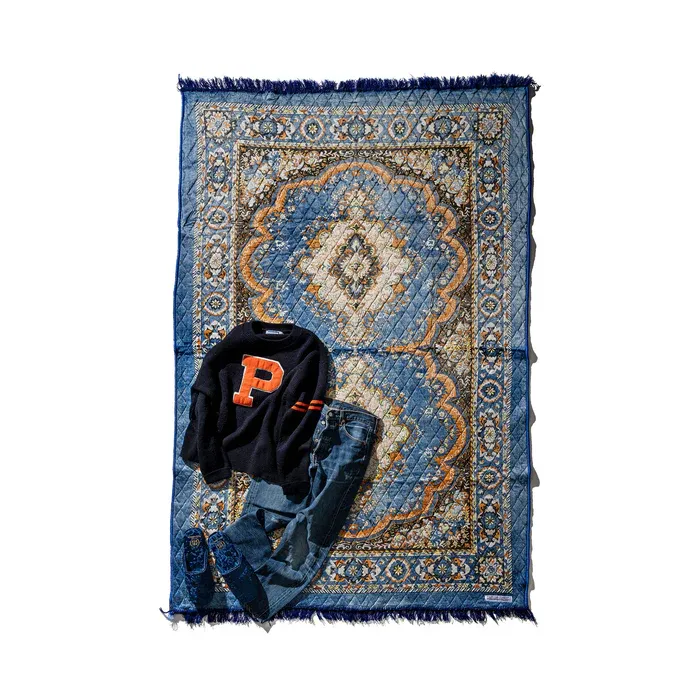 PUEBCO INDIAN FESTIVAL RUG / Blue