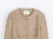 LINENNE－soap tweed jacket (beige)：米色粗花呢外套