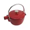 Staub 圓形鑄鐵水壺 16.5cm 1.15L 櫻桃紅／藍色