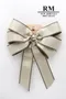 絲綢拿鐵蝴蝶結(WT743-2/Silk Latte Butterfly Bow) ｜手作｜布置｜咖啡色｜緞帶用途