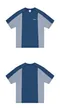 【23SS】mahagrid 反車線刺繡LOGO短袖上衣 (深藍)