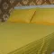 黃色1cm緞條雙人床包(5*6.2尺)