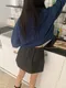[femme] denim string skirt (2color)