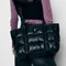 Leathery－NYLON PADDING CROSS-BAG [BLACK]：尼龍衍縫肩背包