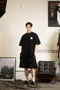 REPUTATION PRODUCTIONS® NYLON TAFFETA  SHORTS / D- SHORTS. SS - 四面彈裁片休閒短褲 / 黑