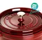 Staub 圓形鑄鐵鍋 26cm 石榴色／羅勒綠／深藍色