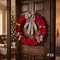 【NEW新品上市】聖誕派對系列花圈2(Christmas wreath)-16/18/24英吋/inch｜緞帶王｜獨一無二｜聖誕節｜絨布花圈｜緞帶花圈｜客製化｜聖誕裝飾｜門裝飾