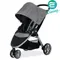 Britax-B-Agile 單手收豪華三輪手推車 黑色/紅色/銀色