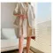 L56時髦輕奢感～薄款氣質歐根紗西服套裝
