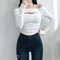 愛戀之春-韓國造型美胸綁繩上衣