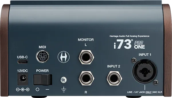 Heritage Audio i73 Pro One USB-C Interface 錄音介面錄音室宅錄工作
