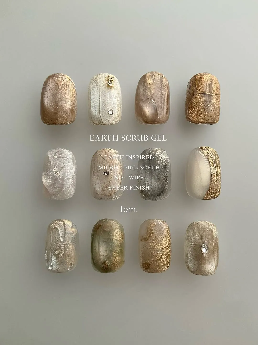 Lem. 彩色凝膠10色EARTH SCRUB套組byNUI(g721_g730)