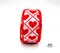 超值三折絕版品-大紅愛心植絨噴金拷克緞帶-38MM 情人節緞帶 包裝 裝飾