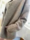 ✈韓國超柔軟羊毛珍珠釦針織外套