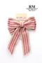 棉麻風情蝴蝶結 (K1352/Cotton and Linen Style Butterfly Bow) ｜手作｜布置｜裝飾｜緞帶用途｜咖啡色