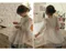 韓版法式蕾絲燈籠袖連身裙