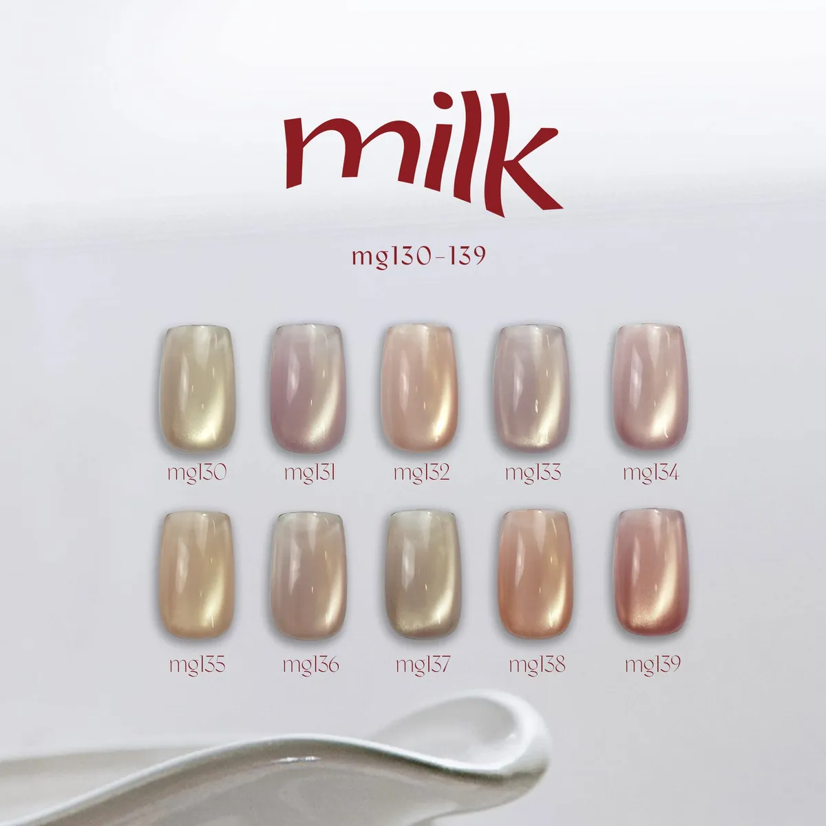 enoi milk magnet gel mg130-139 10色セット énoi 'purumag' Magnetic Series | Enoi - PURUMAG 25-36