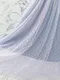 點點網紗蕾絲 珍珠釦腰封洋裝＿（5色：粉/藍/黑/杏/綠）