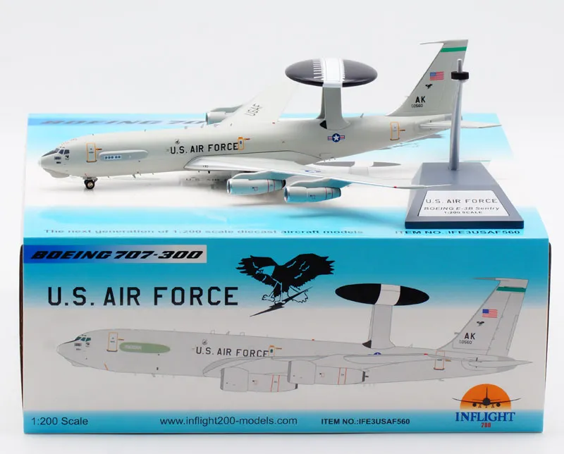 Inflight 1/200 美國空軍U.S.A.F. Boeing E-3B Sentry (707-300) 75-0560