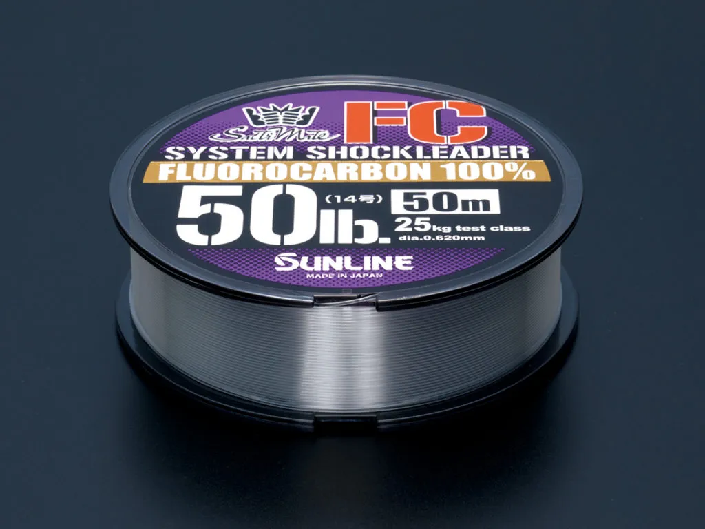 Linha Sunline Shock Leader Nylon 16 70lb 0,660mm C/50m - Linha de pesca