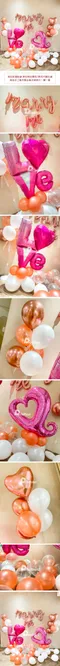 驚喜氣球：粉愛玫瑰鉑金求婚套組 [DM380001]