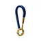 ADOLE 皮革黃銅鑰匙圈/水滴型 (藍)