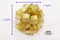 金色透紗澎澎花(W780-10/Golden translucent yarn Pengpeng Flower) ｜手作｜布置｜雪紗｜緞帶用途