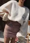 ✈Super cute-韓國短版抽繩羊羔上衣
