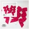 奢華羅紋桃紅蝴蝶結(PP1898-22 Luxury satin burgundy big bow)