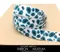PR1937-5-TS001 藍綠色豹紋斑點印刷緞帶 16MM (PR1937-5-TS001 Blue-green leopard jacquard ribbon 16MM)