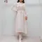 【預購】正韓  領口簍空收腰古典感雪紡長洋裝