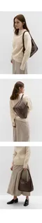 韓國設計師品牌Yeomim－ridge bag (choco brown)：可放平板