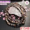 🌸貞緣水晶飾品🌸AD003三圈金銀骨幹手鍊5+近6mm/三圈