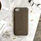 可刻字iPhone X 5.8吋真皮防潑水手機殼-摩卡