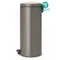 【缺貨】BRABANTIA PEDAL BIN白金 時尚腳踏式垃圾桶 30L #114441