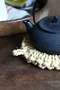 日本佐渡島產  手工編織 天然草鍋敷（隔熱墊、鍋墊）