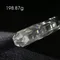 超光高品質雙尖白水晶柱198.87g21.2cm