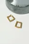 【🇯🇵日選物】GOLDY｜Square Line Hoop Stainless Steel Earrings（耳夾）