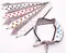 PP1576-34愛心鐵絲交叉髮帶 (Love iron wire cross headband)