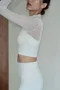 Pure Elegance 網紗長袖上衣 | 2色