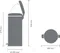 【缺貨】BRABANTIA PEDAL BIN NEWICO 霧面黑 時尚腳踏式垃圾桶 30L #114540