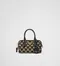 PRADA Symbole embroidered fabric top-handle bag