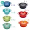 Le Creuset 圓型鑄鐵鍋 22cm 3.3L 黑／櫻桃紅／火焰橘／馬賽藍／天空藍／冷薄荷／棕櫚綠