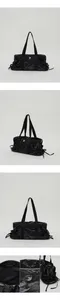 韓國設計師品牌Yeomim－tie duffle bag (black/silver)